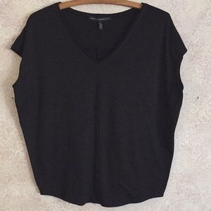 White House Black Market Cap Sleeve Top Size S